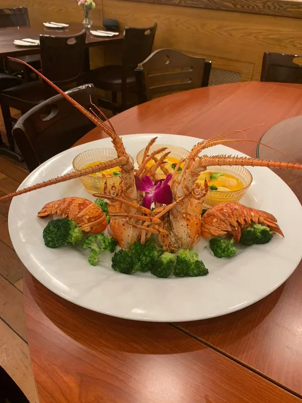Lobster tails with dipping sauces