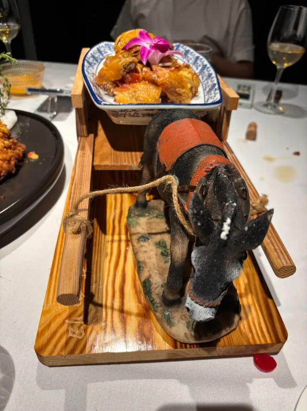 Plated Szechuan dish
