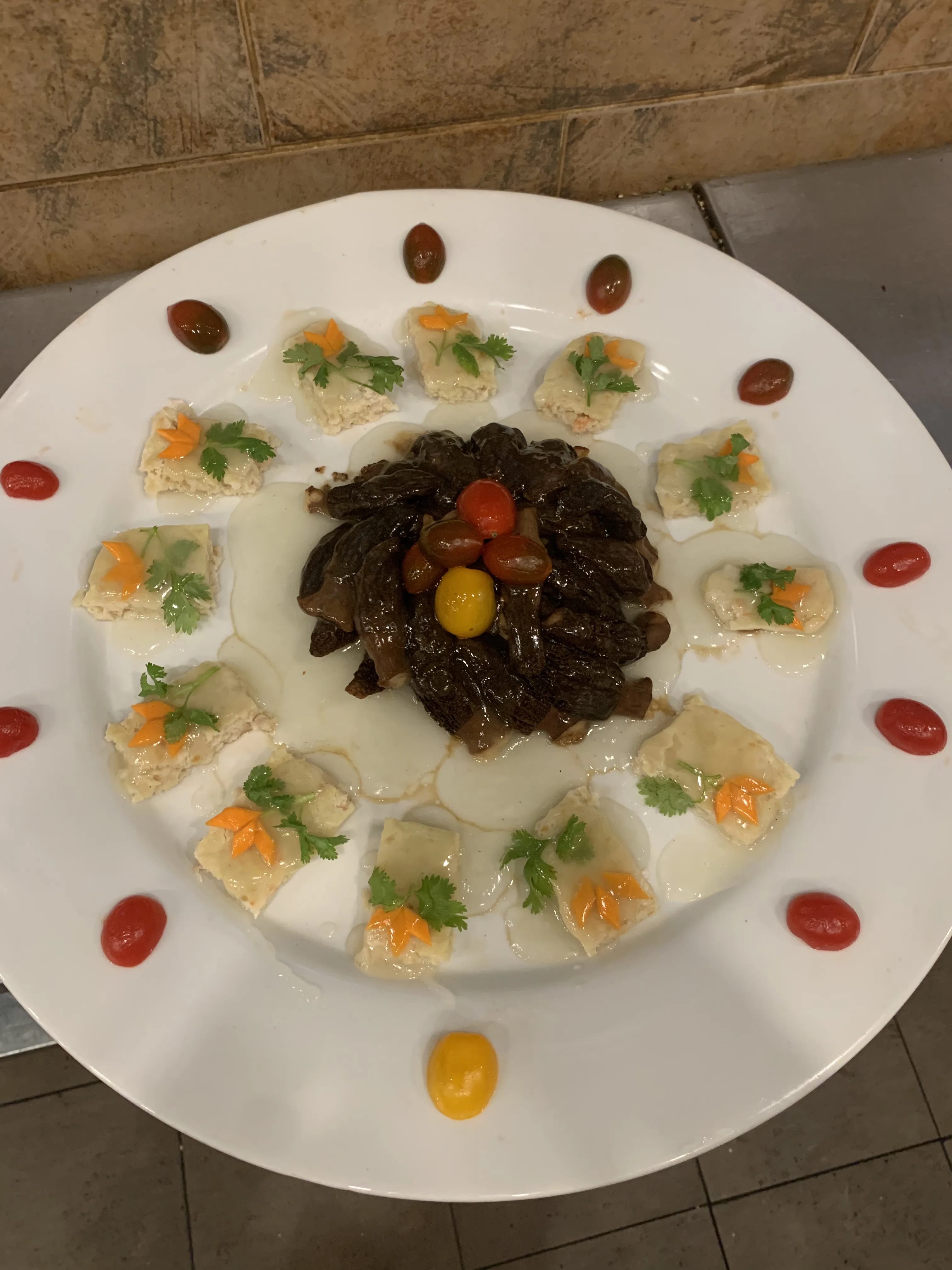 Plated Szechuan dish